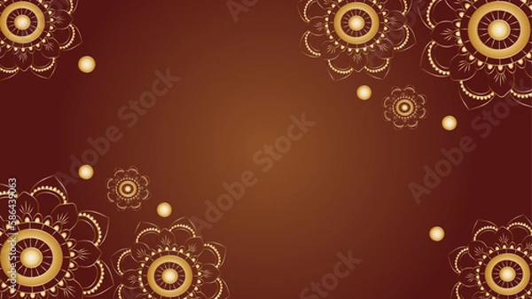 Obraz luxurious golden background design illustration