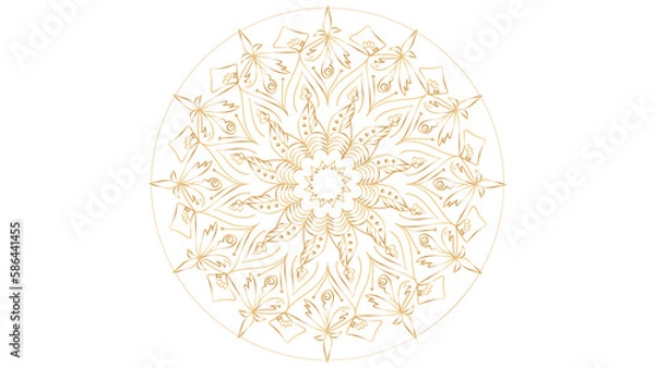 Obraz Golden mandala design 