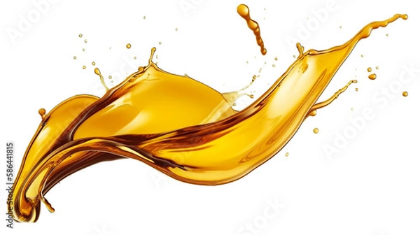 Obraz oil splash isolated on transparent background