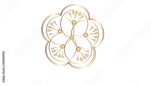 Obraz abstract floral mandala design