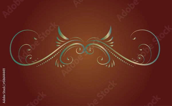 Obraz Ornamental abstract floral background 