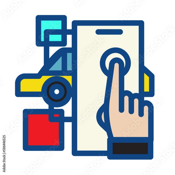 Obraz control the car