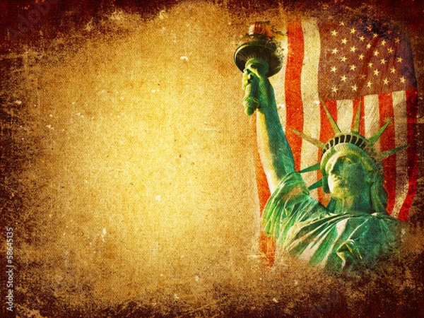 Obraz America grunge background