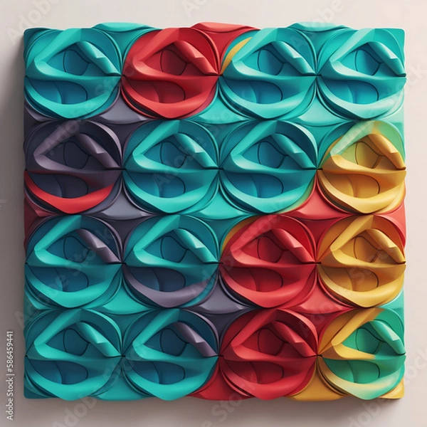 Fototapeta background with ribbons