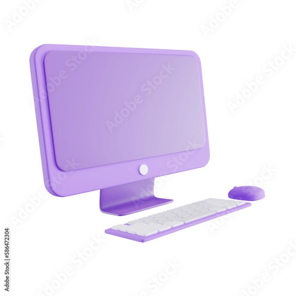 Fototapeta computer 3d icon