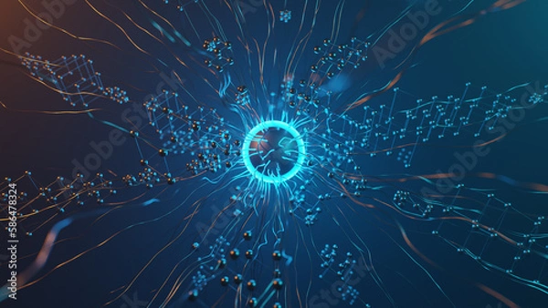 Obraz Molecules structure