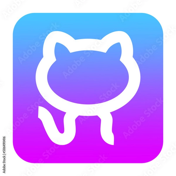 Fototapeta Illustration Vector Graphic of Github Icon
