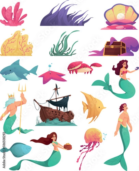 Obraz Underwater World Set