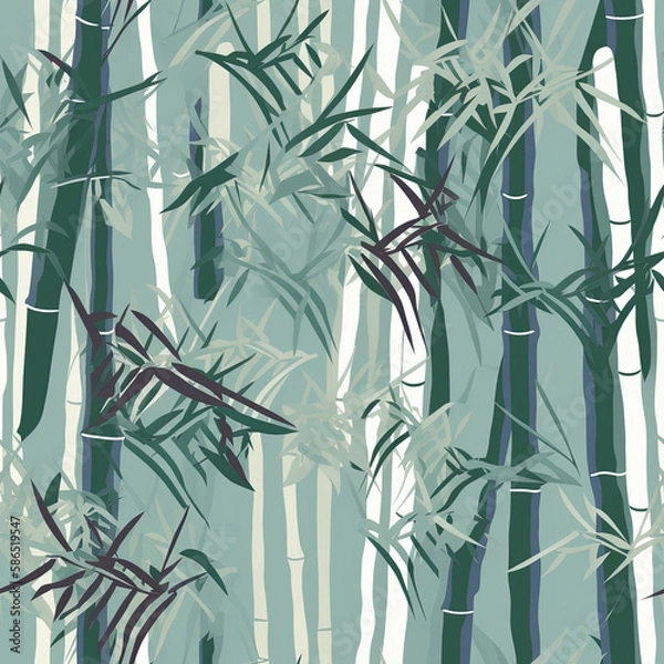Fototapeta Chic Modern Tropical Flora Background Seamless Repeating Background Pattern