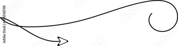 Fototapeta Arrow line