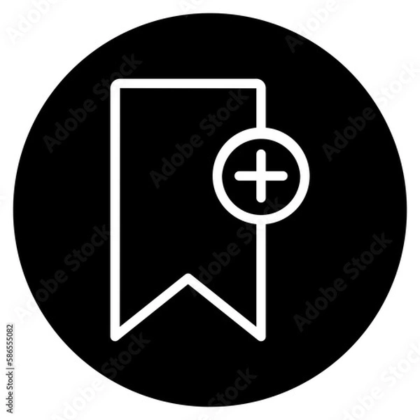Obraz bookmark glyph icon