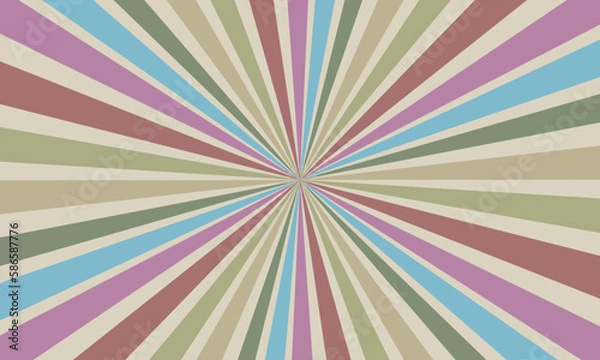 Fototapeta retro background with rays