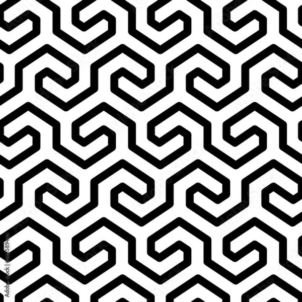 Obraz Seamless Geometric Wave Pattern