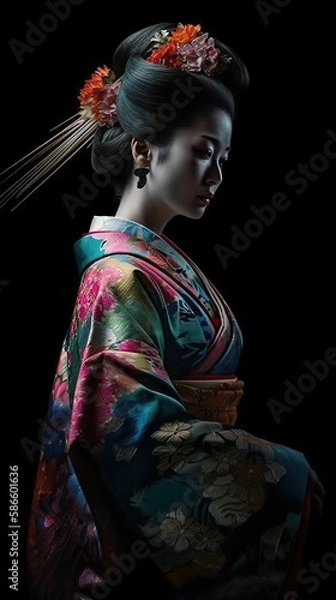 Obraz Geisha with Kimono