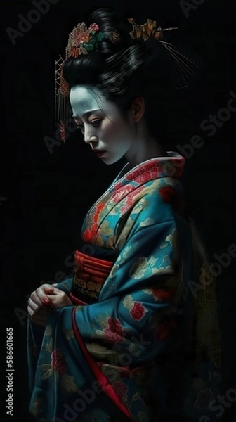 Obraz Geisha with Kimono