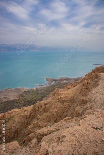 Obraz The Dead Sea from the Jericho Mountains, Palestine