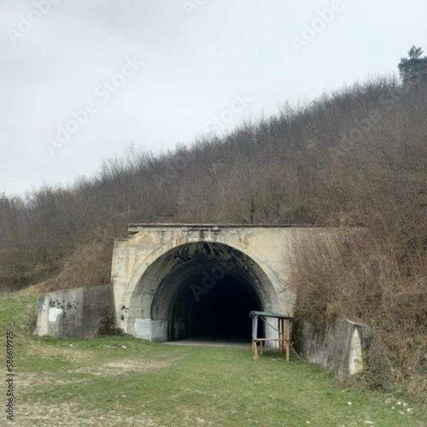 Obraz old stone tunnel