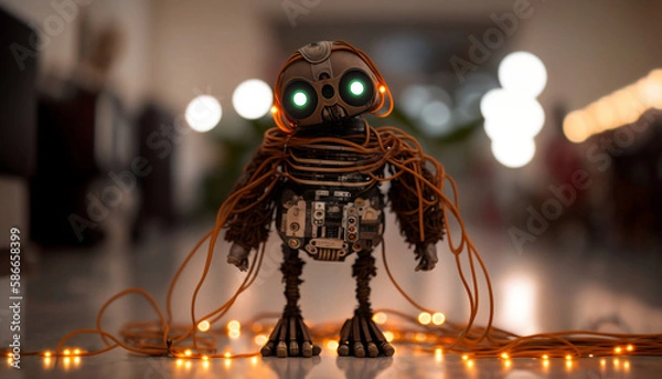 Fototapeta Tangled Robot