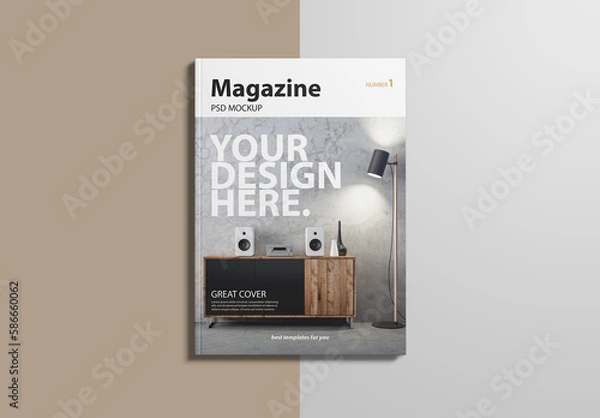 Fototapeta Magazine Cover Mockup