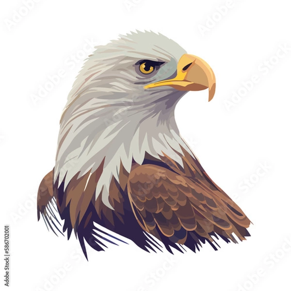 Obraz bird of prey soaring towards freedom