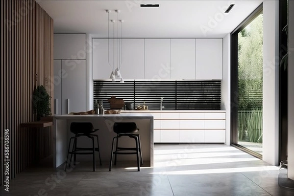 Obraz Luminous kitchen IA