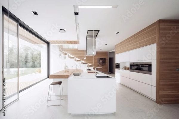 Obraz Luminous kitchen IA