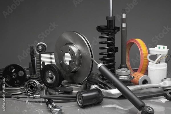 Fototapeta Części samochodowe