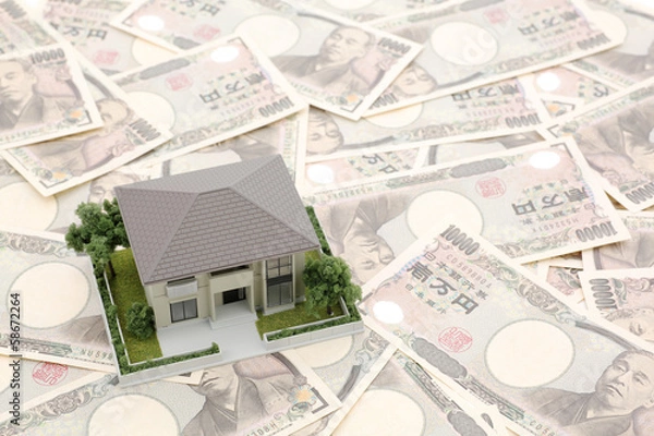 Obraz 一万円と家