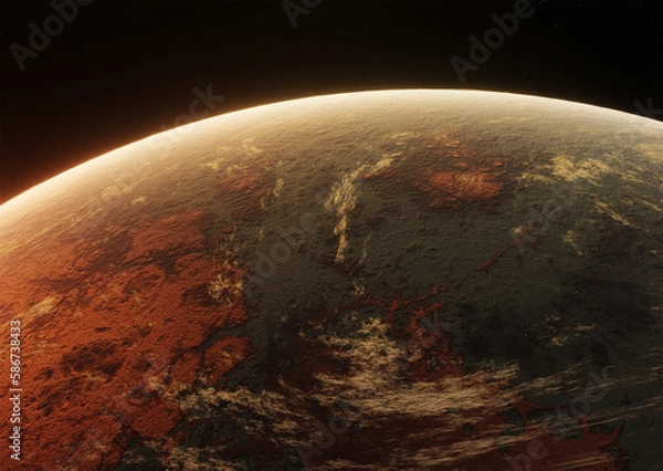 Obraz Planet, space, 3d illustration, 3d rendering	