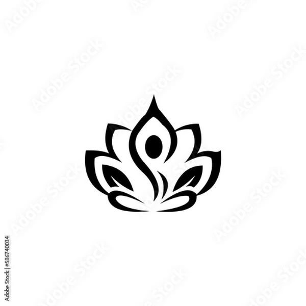 Obraz med spa logo design vector illustration