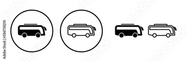 Obraz Bus icon vector. bus vector icon