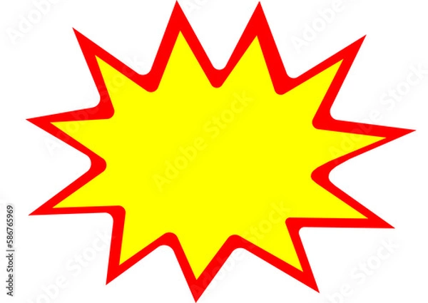 Obraz red star burst