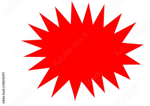 Obraz red star button