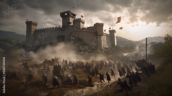 Fototapeta medieval castle war