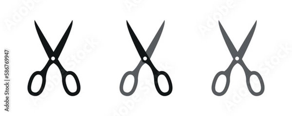 Fototapeta Scissors icon vector. Cut. Cutting Scissors. 