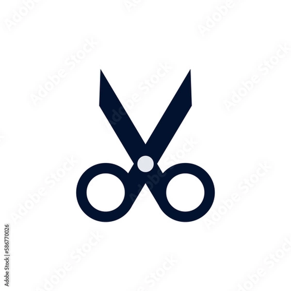Fototapeta Scissors icon vector. Cut. Cutting Scissors. 