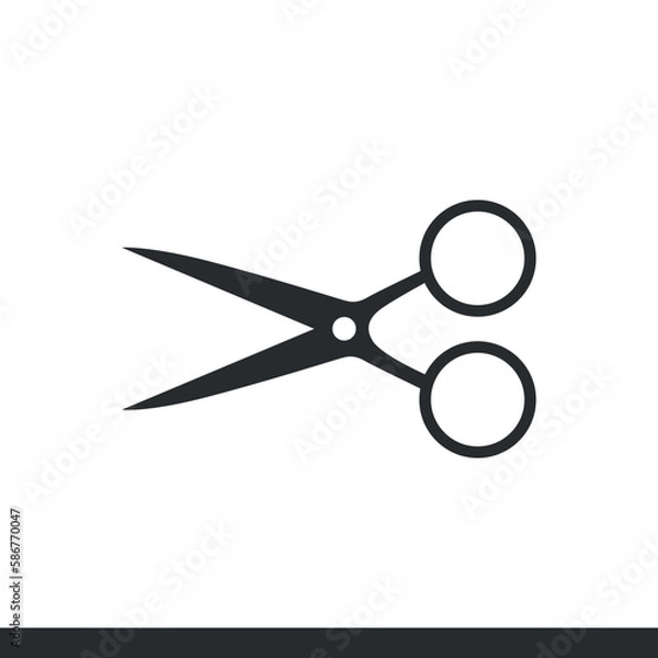 Fototapeta Scissors icon vector. Cut. Cutting Scissors. 