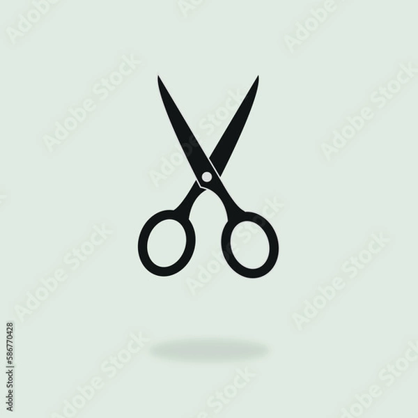 Fototapeta Scissors icon vector. Cut. Cutting Scissors. 