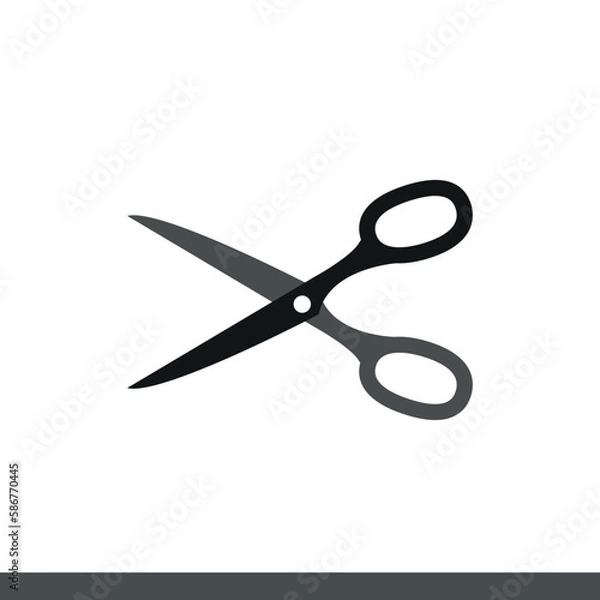 Fototapeta Scissors icon vector. Cut. Cutting Scissors. 