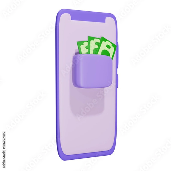Fototapeta Digital wallets 3d  illustration