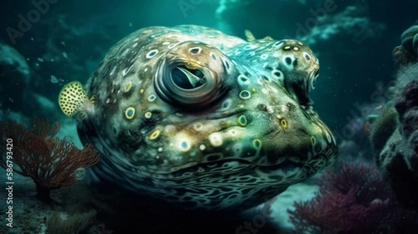 Fototapeta 魚　イメージイラスト　generative AI