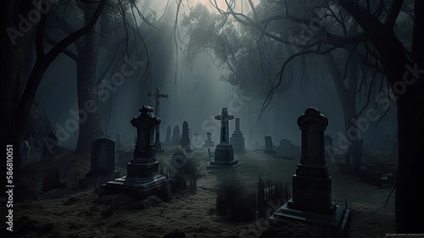 Obraz Haunted Graveyard