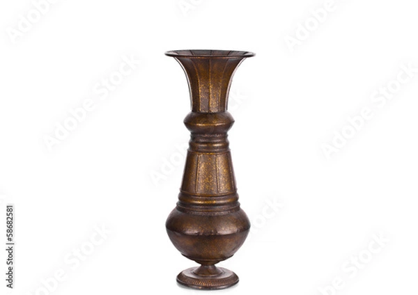 Obraz Żelazny świecznik na białym tle