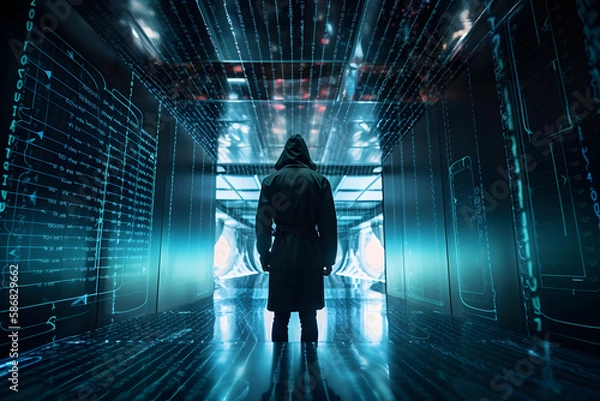 Obraz Futuristic Data Breach