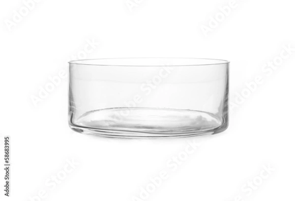 Obraz empty vase of glass, isolated on a white background