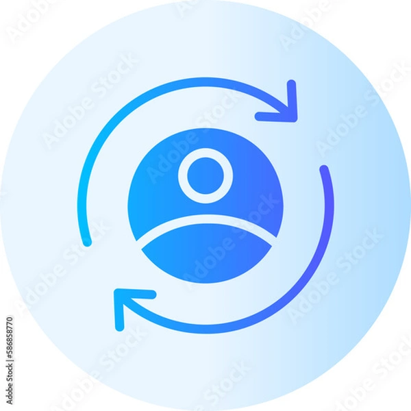 Fototapeta team gradient icon