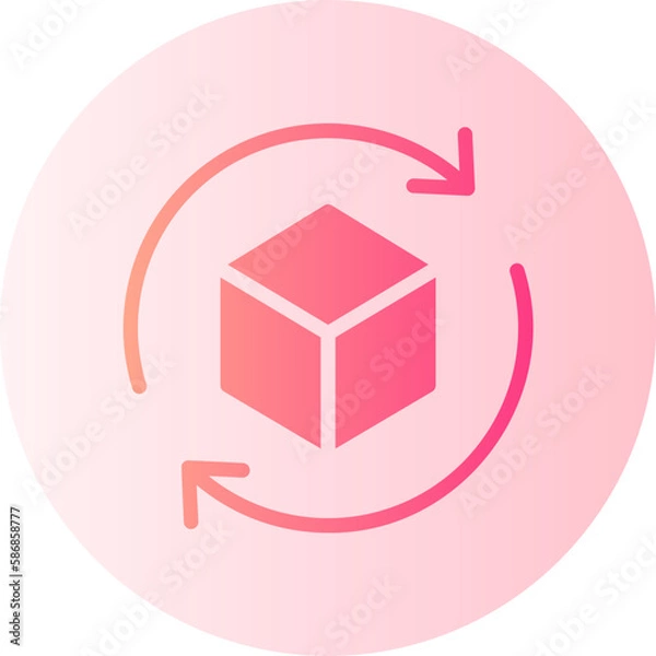 Fototapeta blockchain gradient icon