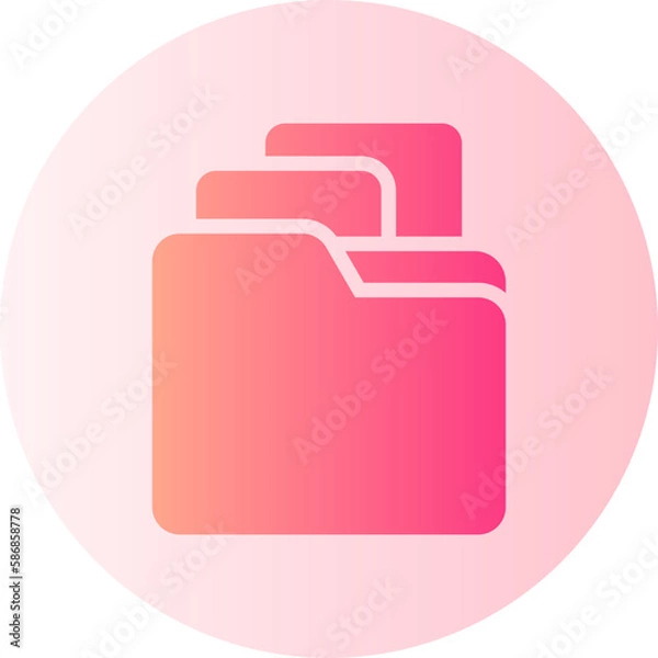Fototapeta portfolio gradient icon