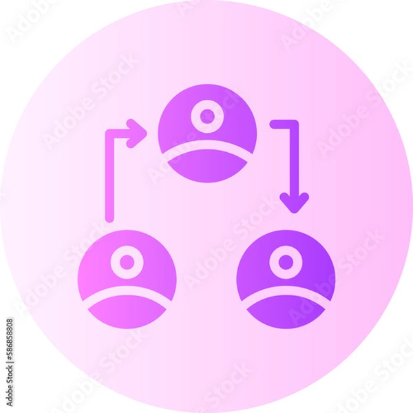 Fototapeta connectivity gradient icon