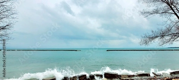 Obraz lake Ontario in spring 